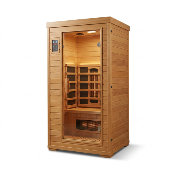 Mini Sauna, Low Emf Far Infrared Sauna, Home Spa Sauna with Bluetooth Speakers — Studio Shot